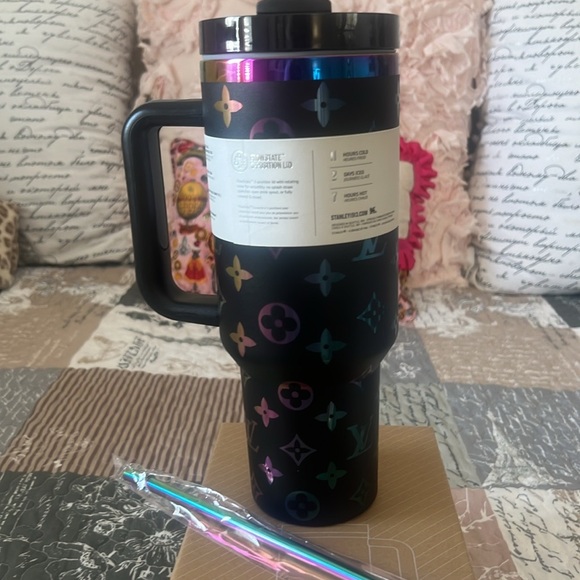 Stanley Black Tumbler with Multicolor Accents - Picture 3 of 8